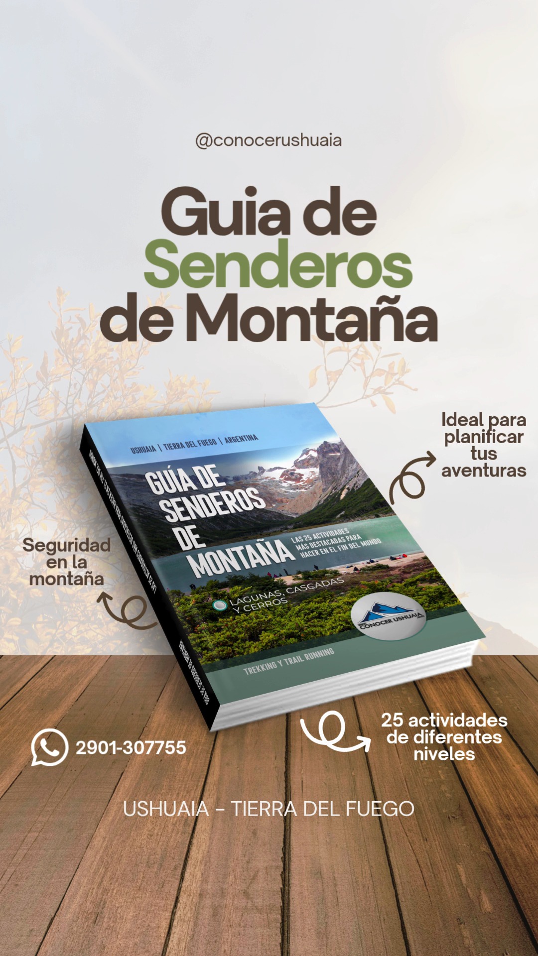¡El bosque se prende fuego y no te lo podés perder! 🍂🔥

Ushuaia en otoño es, sin dudas, un espectáculo de otro planeta. Los rojos, naranjas y amarillos pintan cada montaña y es el momento perfecto para esas fotos que parecen de película. 📸

¿No sabés por dónde empezar? Nuestra Guía de Senderos tiene todo lo que necesitás para caminar el Fin del Mundo de forma independiente:

📍 Mapas claros y rutas detalladas.
🎒 Consejos para que el clima no te tome por sorpresa.
🧭 25 senderos elegidos para todos los niveles.

¡Que no se te pasen los días! Las horas de luz vuelan y el bosque te está esperando. ⏳

🚚 Envío GRATIS en Ushuaia, sino a todo el pais a traves de Correo Argentino.
🔗 Comprala hoy mismo en el link de nuestra bio.

#ushuaia #conocerushuaia #argentina